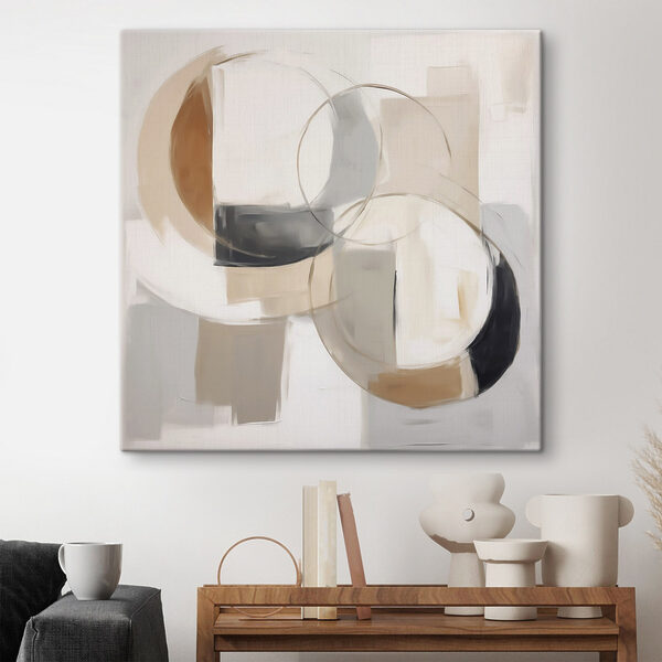 Painting of circles and squares Painting of circles and squares