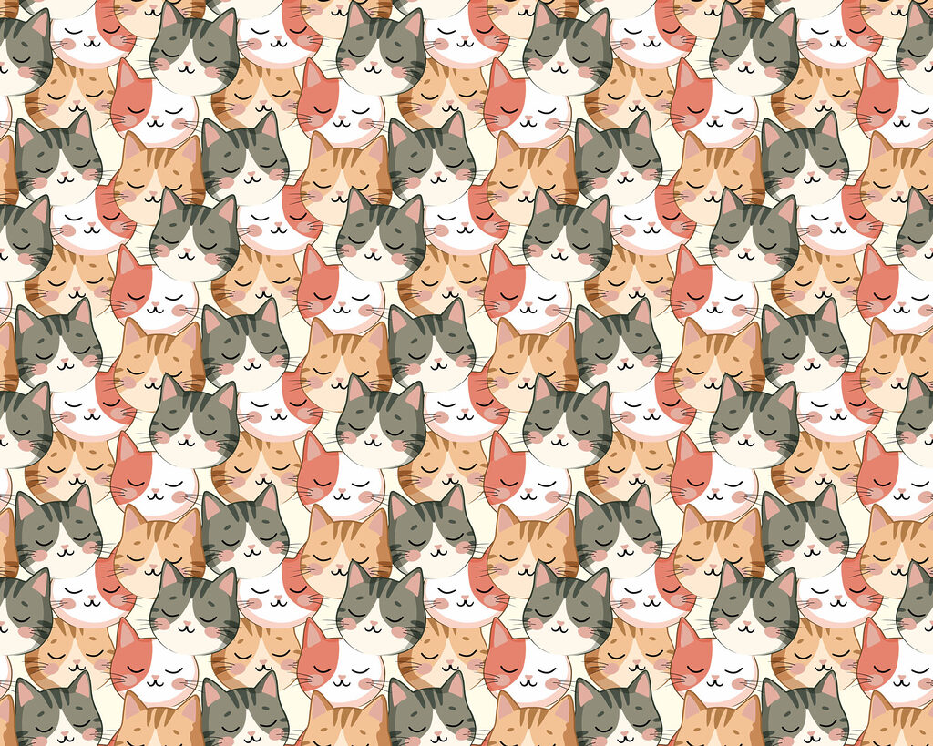 Pattern of cats Pattern of cats