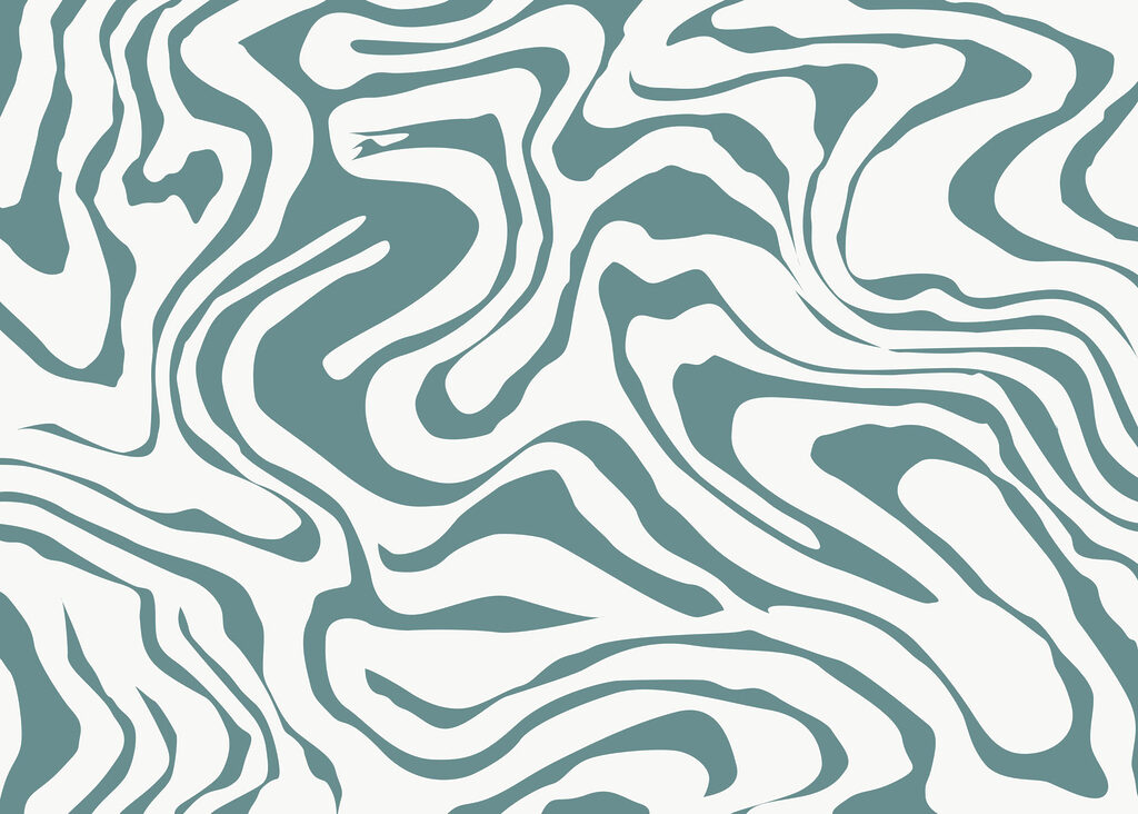 Flowing lines in cool hues