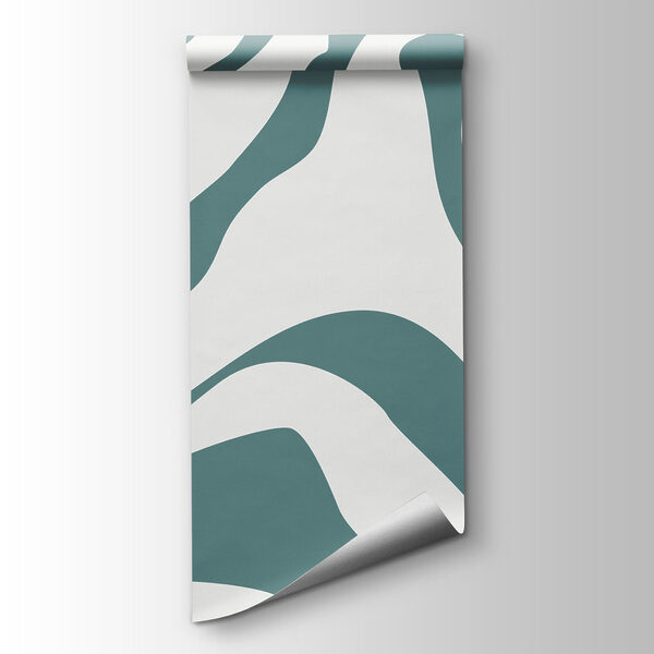 Flowing lines in cool hues