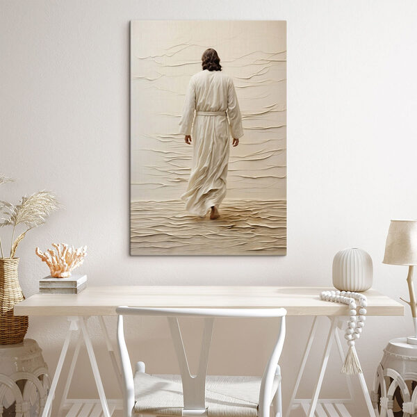 Man in a robe walking