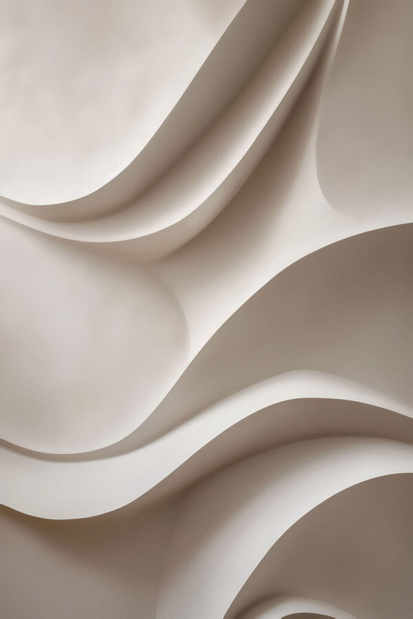 White wall with wavy lines