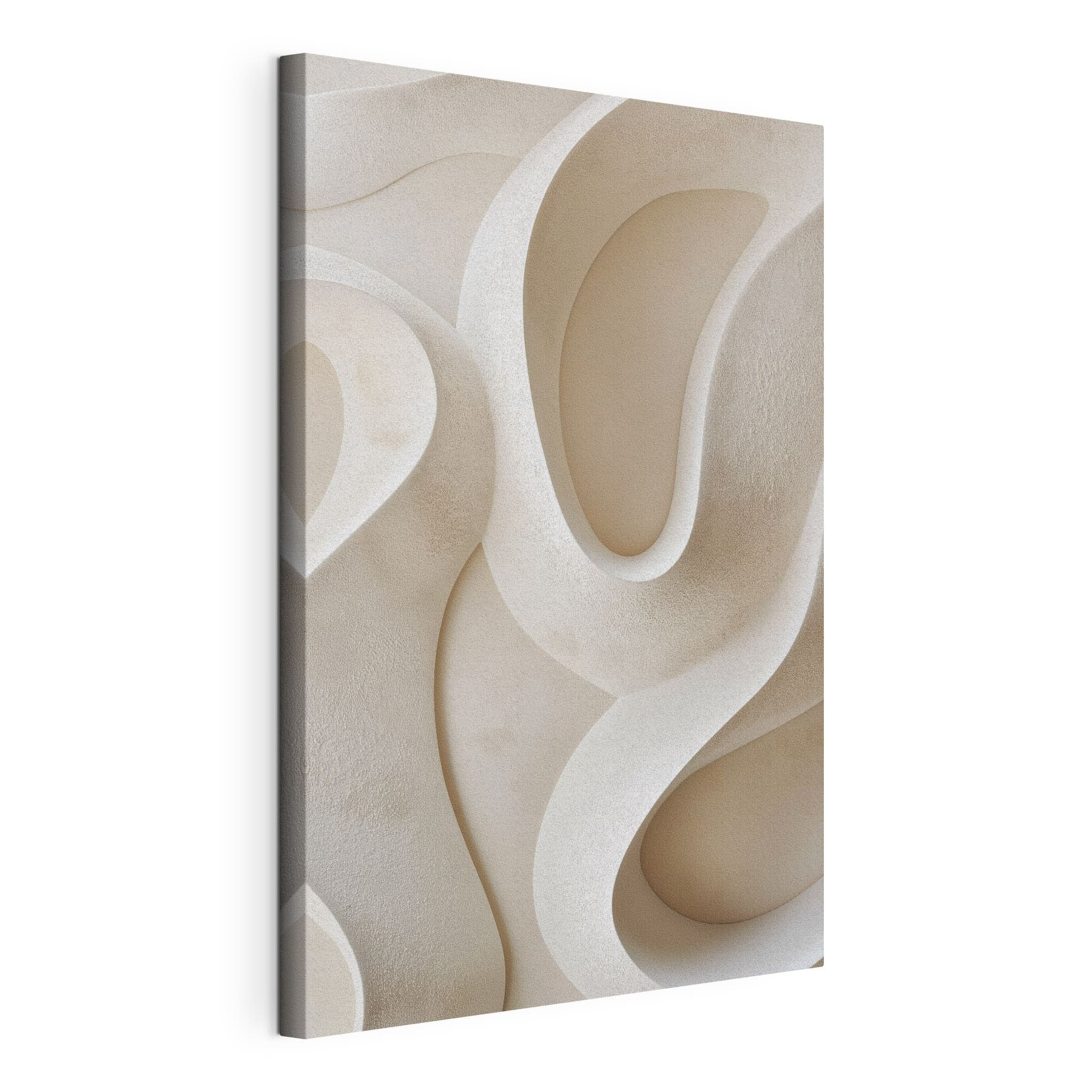 White wall with curved lines White wall with curved lines