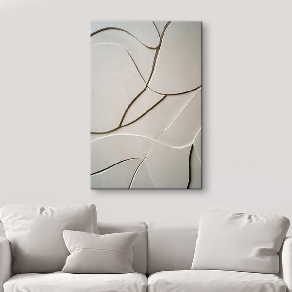 Flowing curves in soft tones