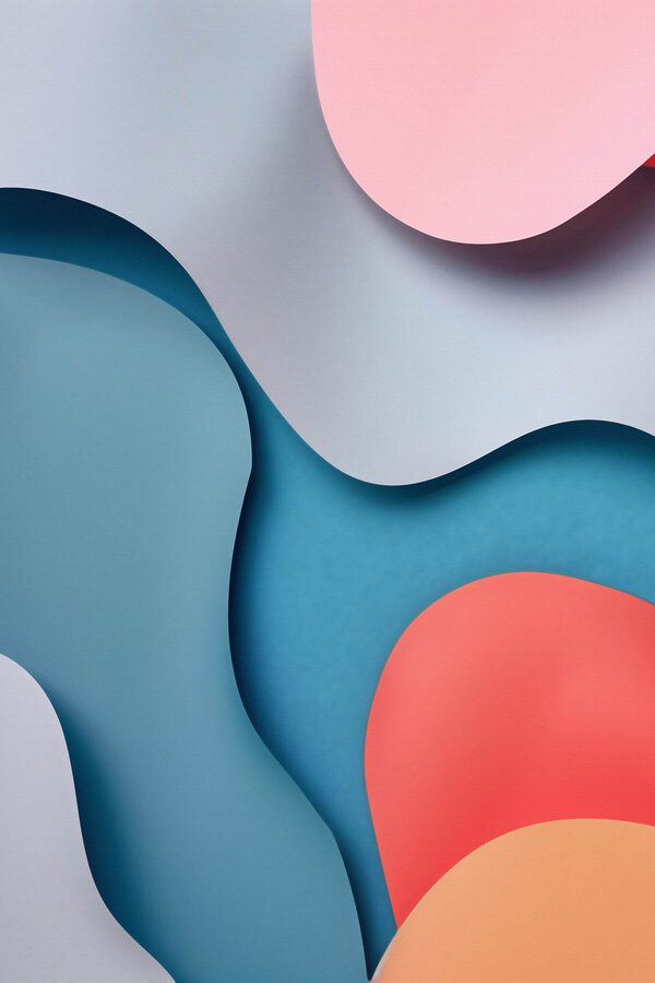 Colorful paper cut out shapes Colorful paper cut out shapes