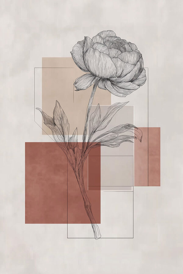 Drawing of a flower Drawing of a flower
