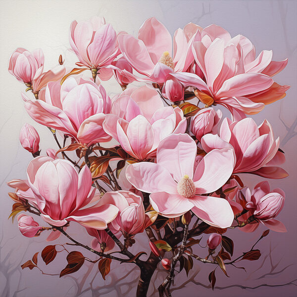 Delicate pink blooms in full glory Delicate pink blooms in full glory