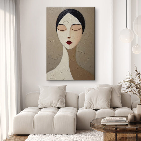 Calm beauty in serene expression