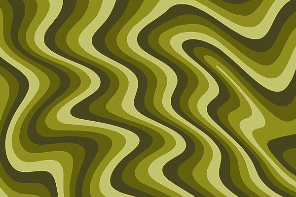 Green and yellow wavy lines