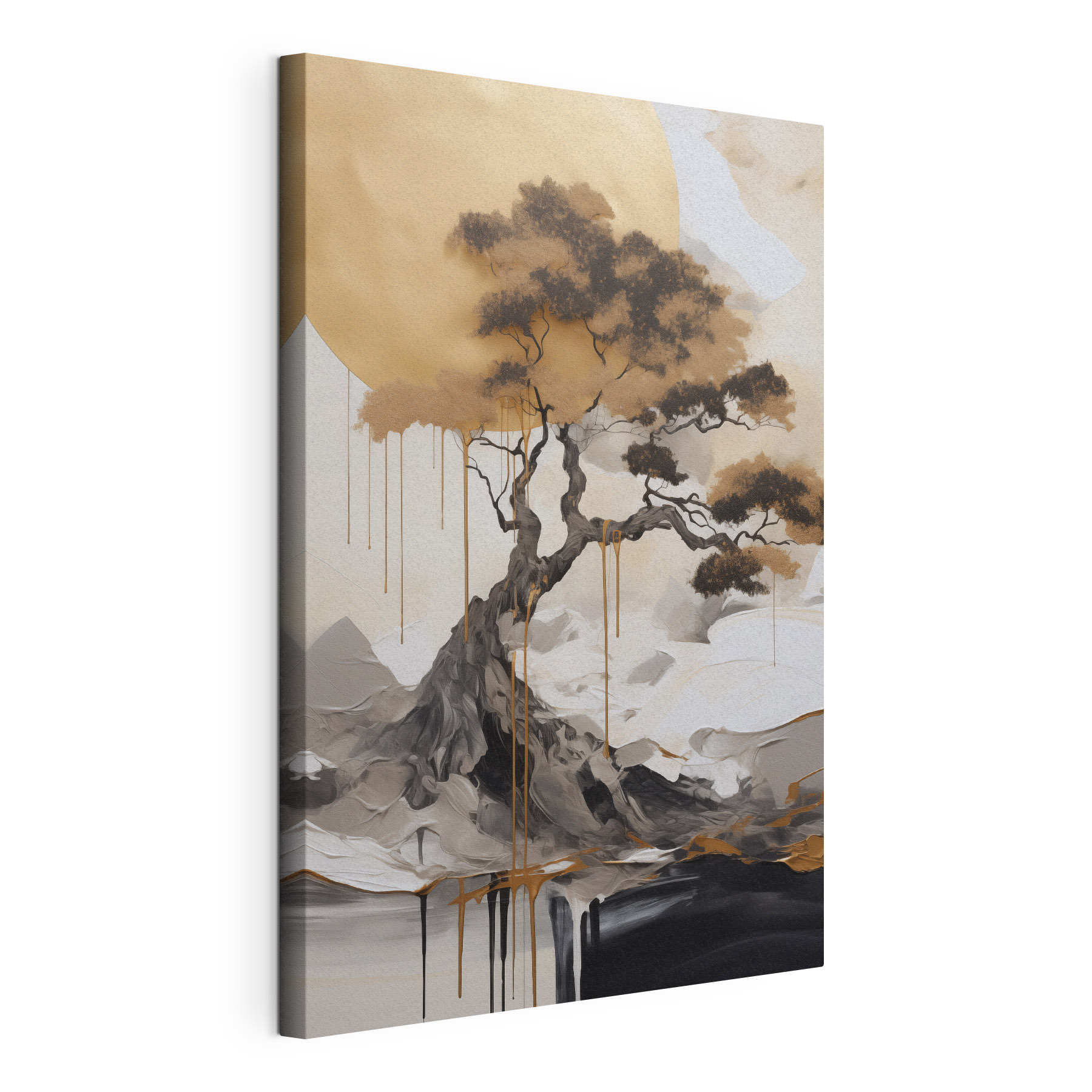 Majestic tree against a serene backdrop