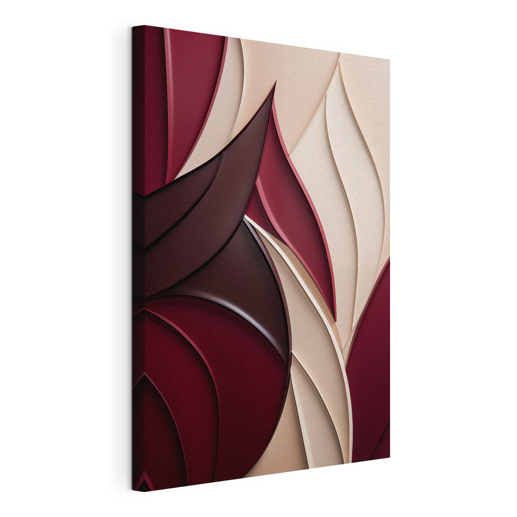 Flowing shapes in warm tones