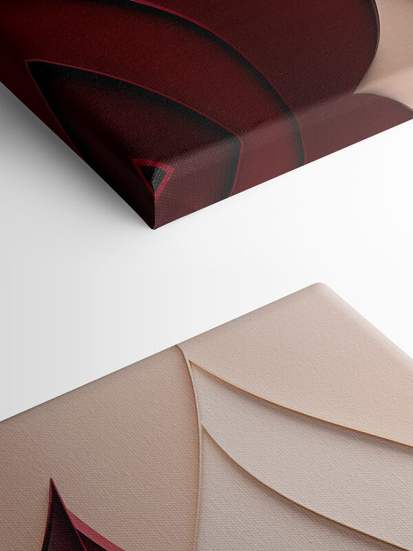 Flowing shapes in warm tones