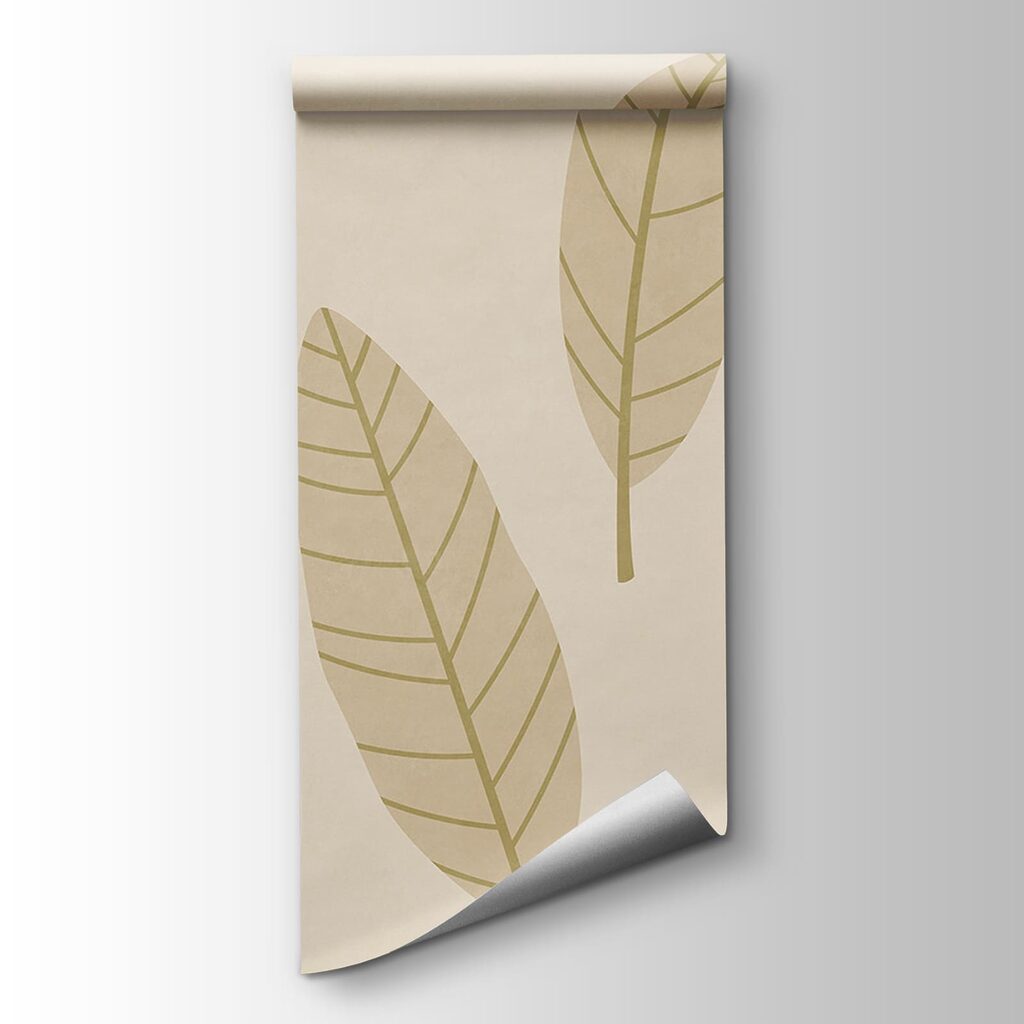 Pattern of leaves on a white background Pattern of leaves on a white background