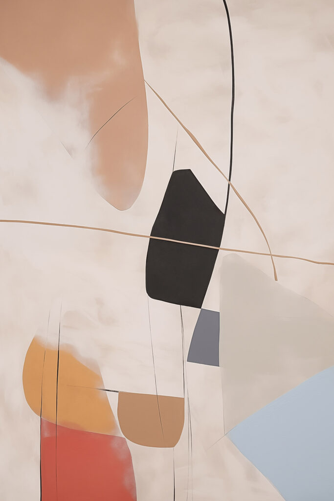 Abstract shapes in soft colors Abstract shapes in soft colors