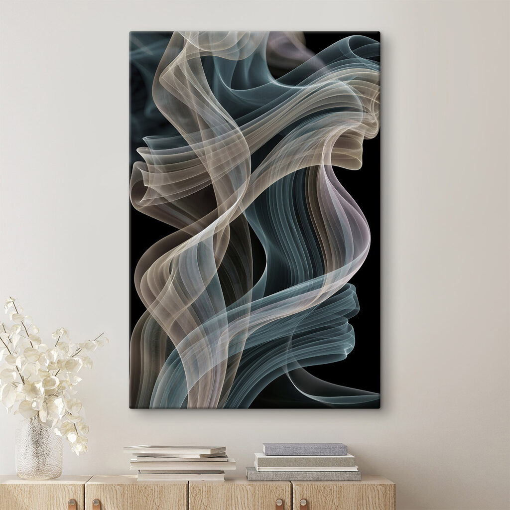 Flowing waves of soft color Flowing waves of soft color