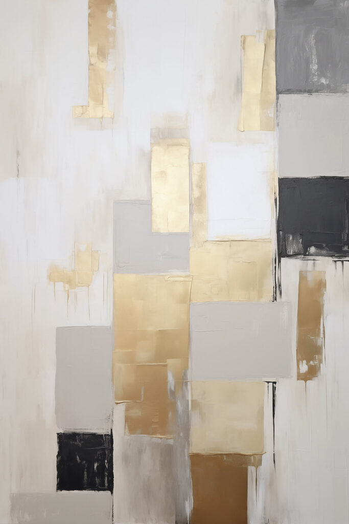Painting of squares and rectangles Painting of squares and rectangles