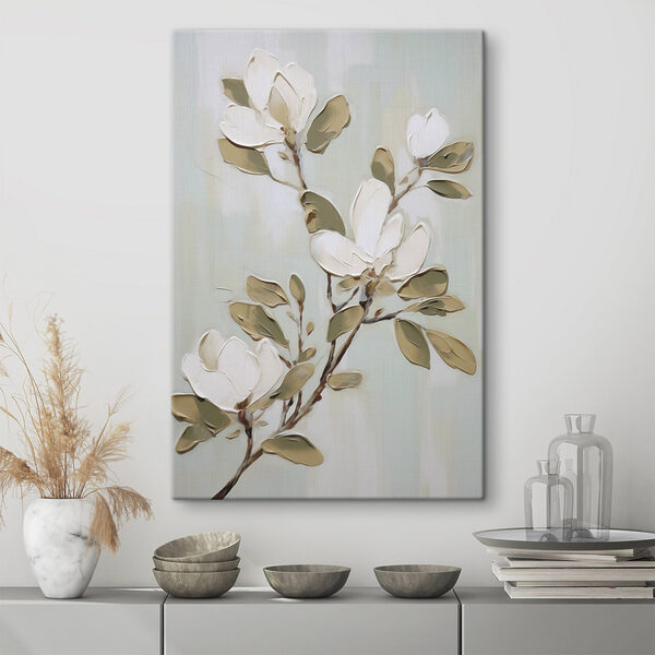 Painting of a white flower Painting of a white flower