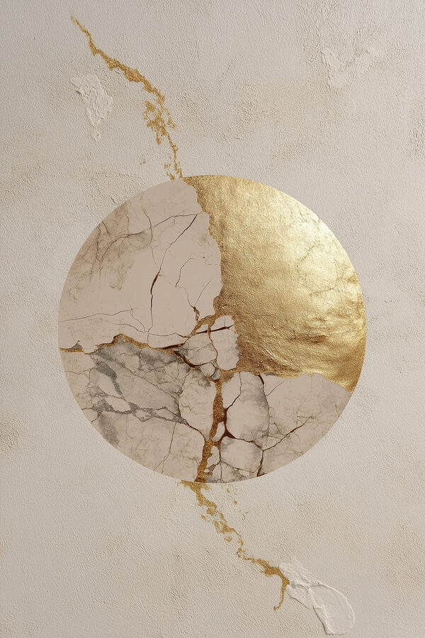 Cracks create art in the surface Cracks create art in the surface