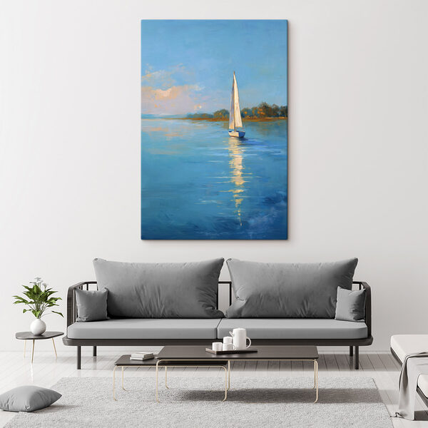 Sailboat on a body of water