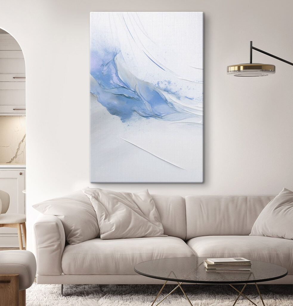 Soft blues blending into peaceful hues Soft blues blending into peaceful hues