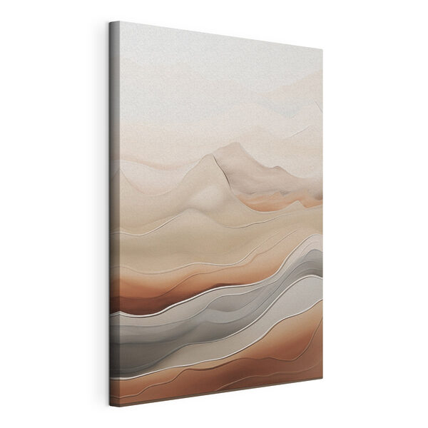 Serene waves of soft earth tones