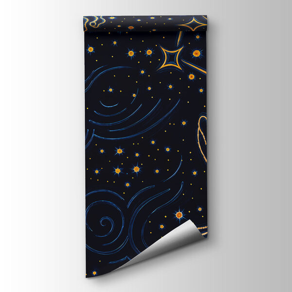 Constellations and stars on a black background Constellations and stars on a black background