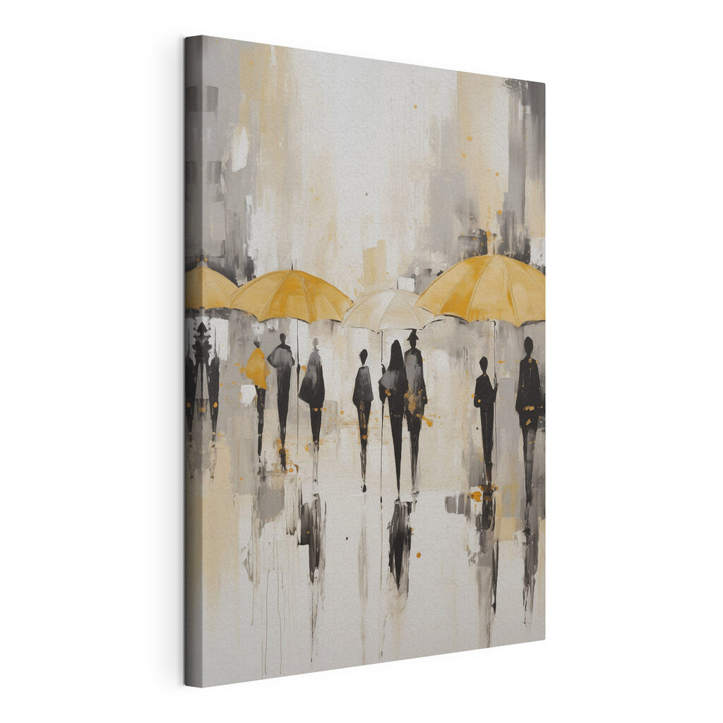 Group of people holding umbrellas Group of people holding umbrellas