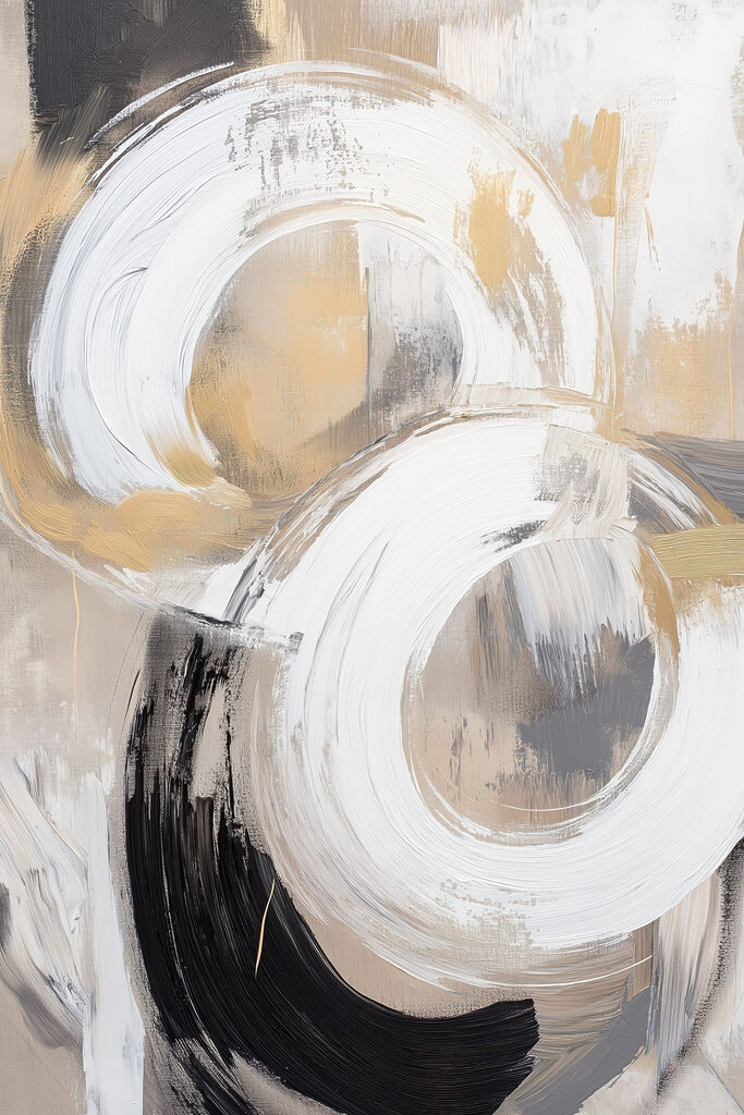 Painting of circles and dots