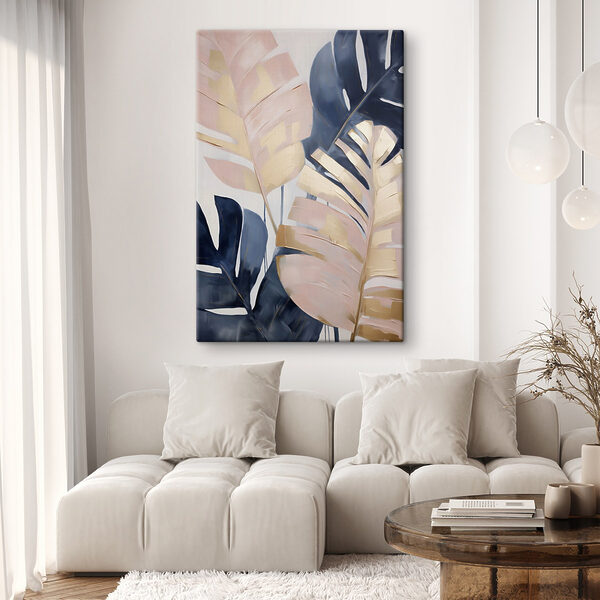 Soft leaves in calming hues