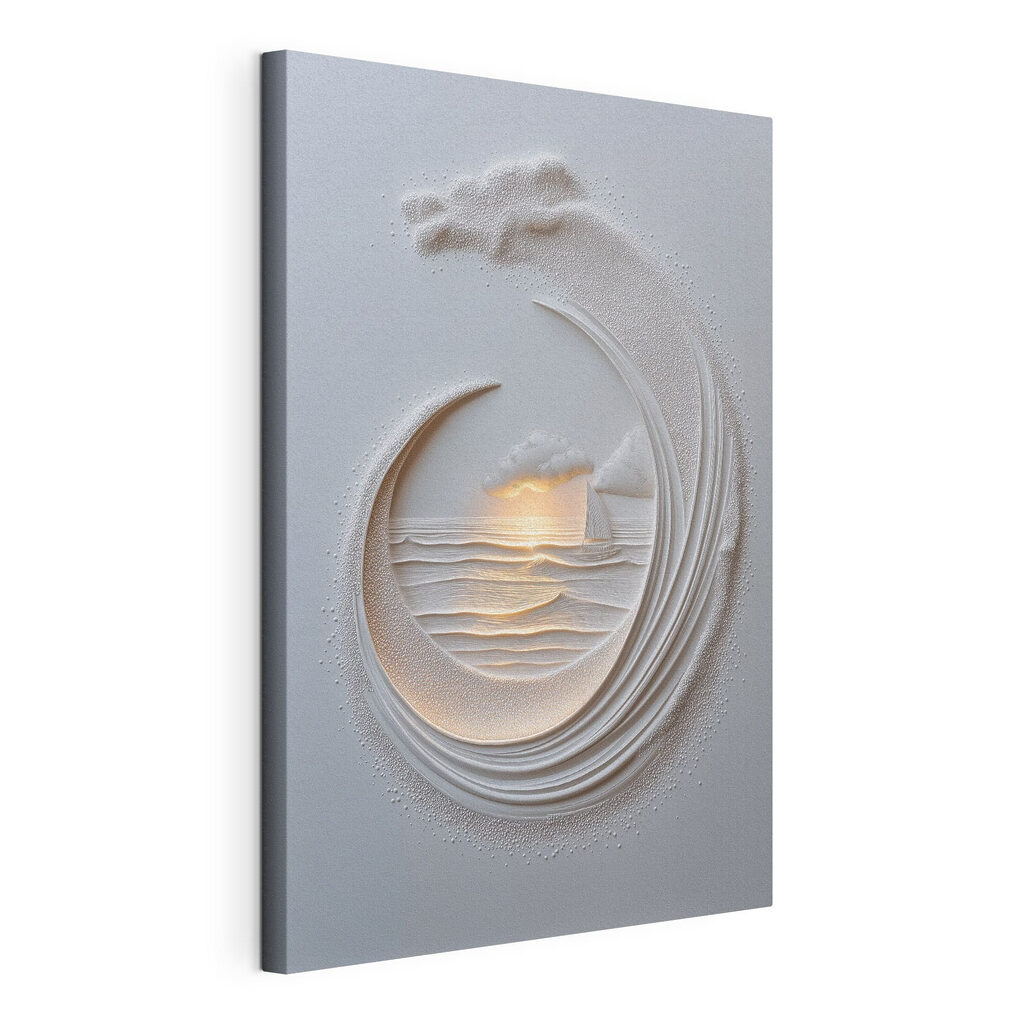 White paper cut out of a boat and a ship White paper cut out of a boat and a ship