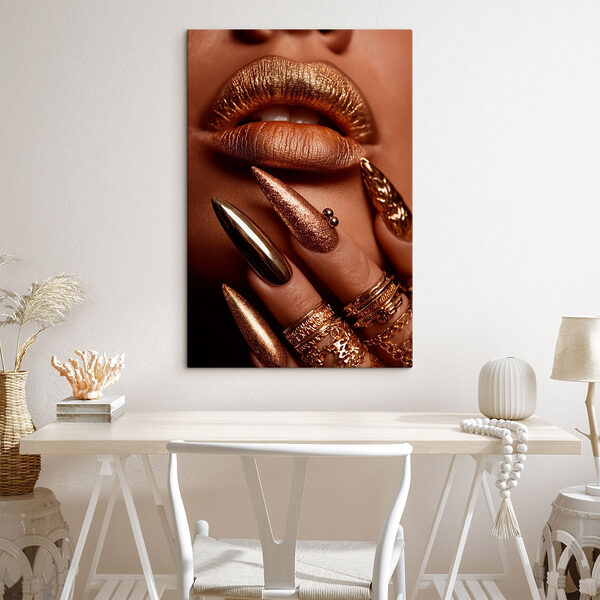 Glamorous nails and lips ensemble Glamorous nails and lips ensemble