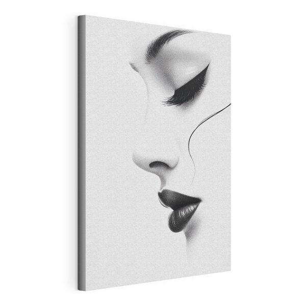 Elegant profile in monochrome shades