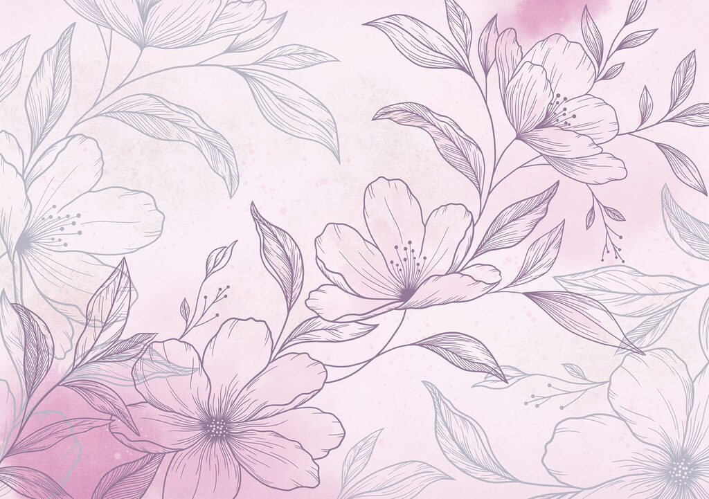 Delicate blooms on a soft background
