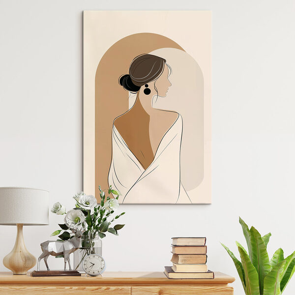 Woman with a white towel