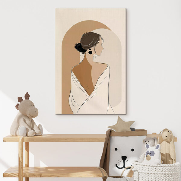 Woman with a white towel