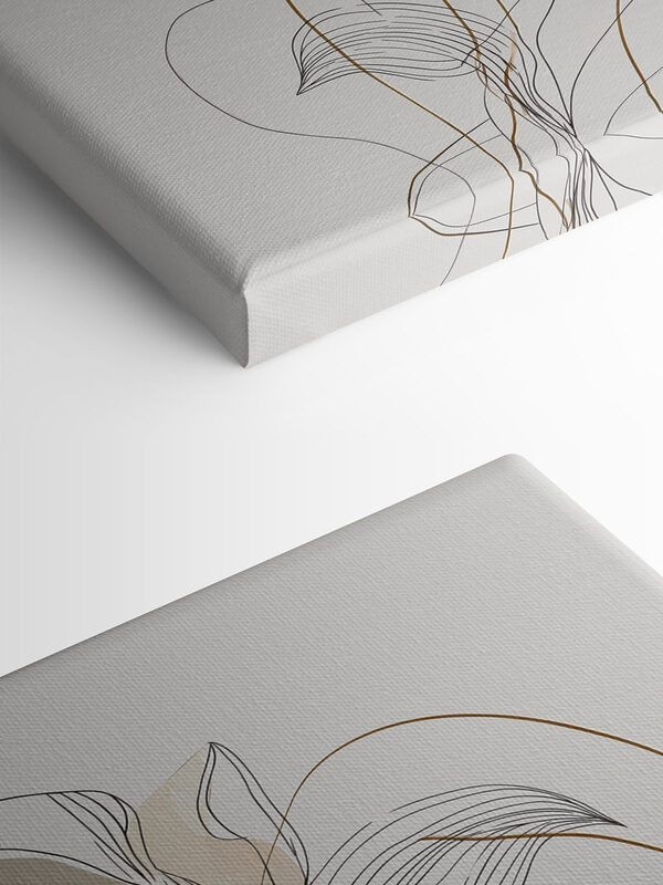 Ethereal floral line art design Ethereal floral line art design