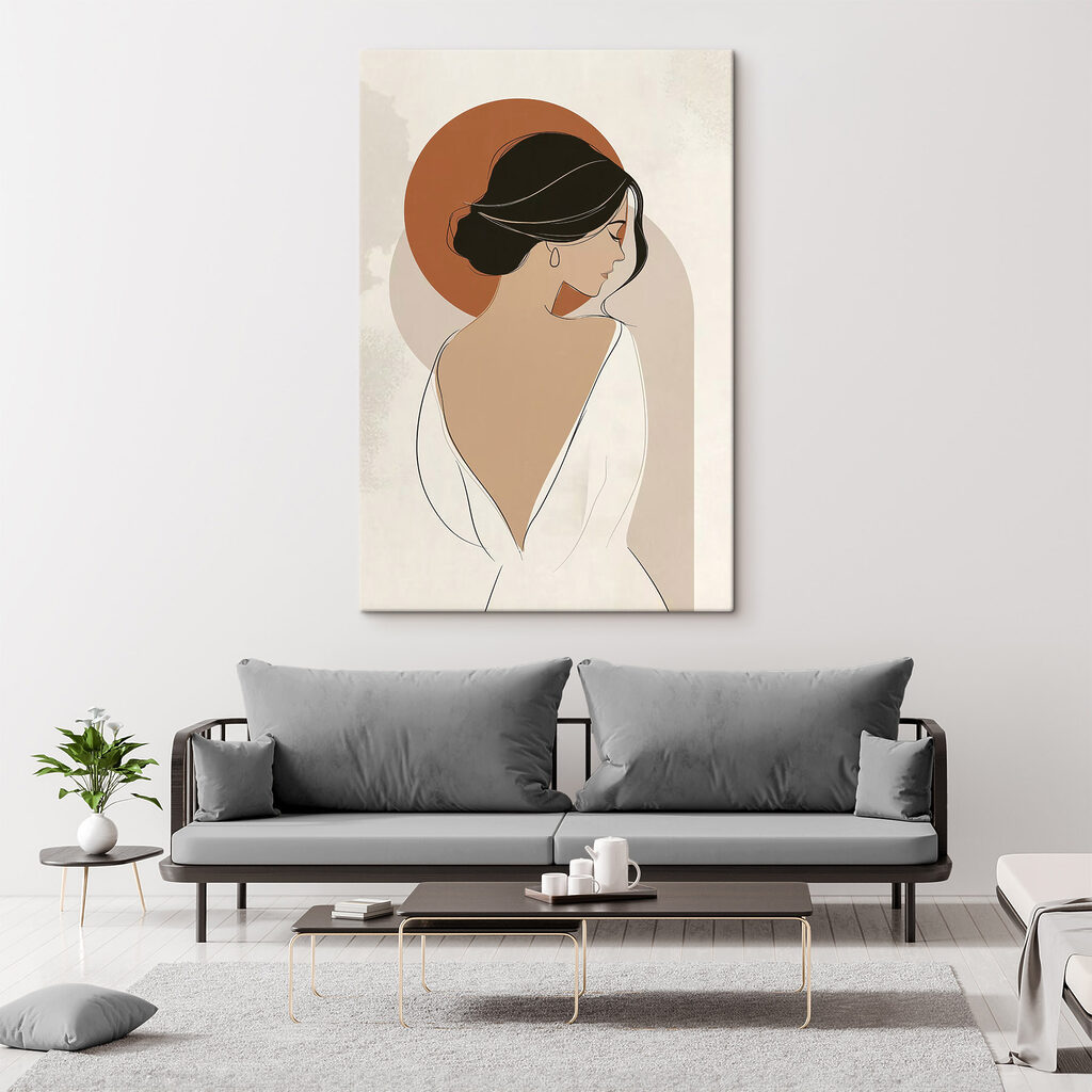 Woman with her back turned