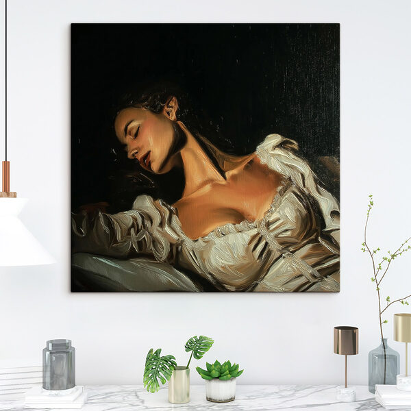 Woman in a white dress