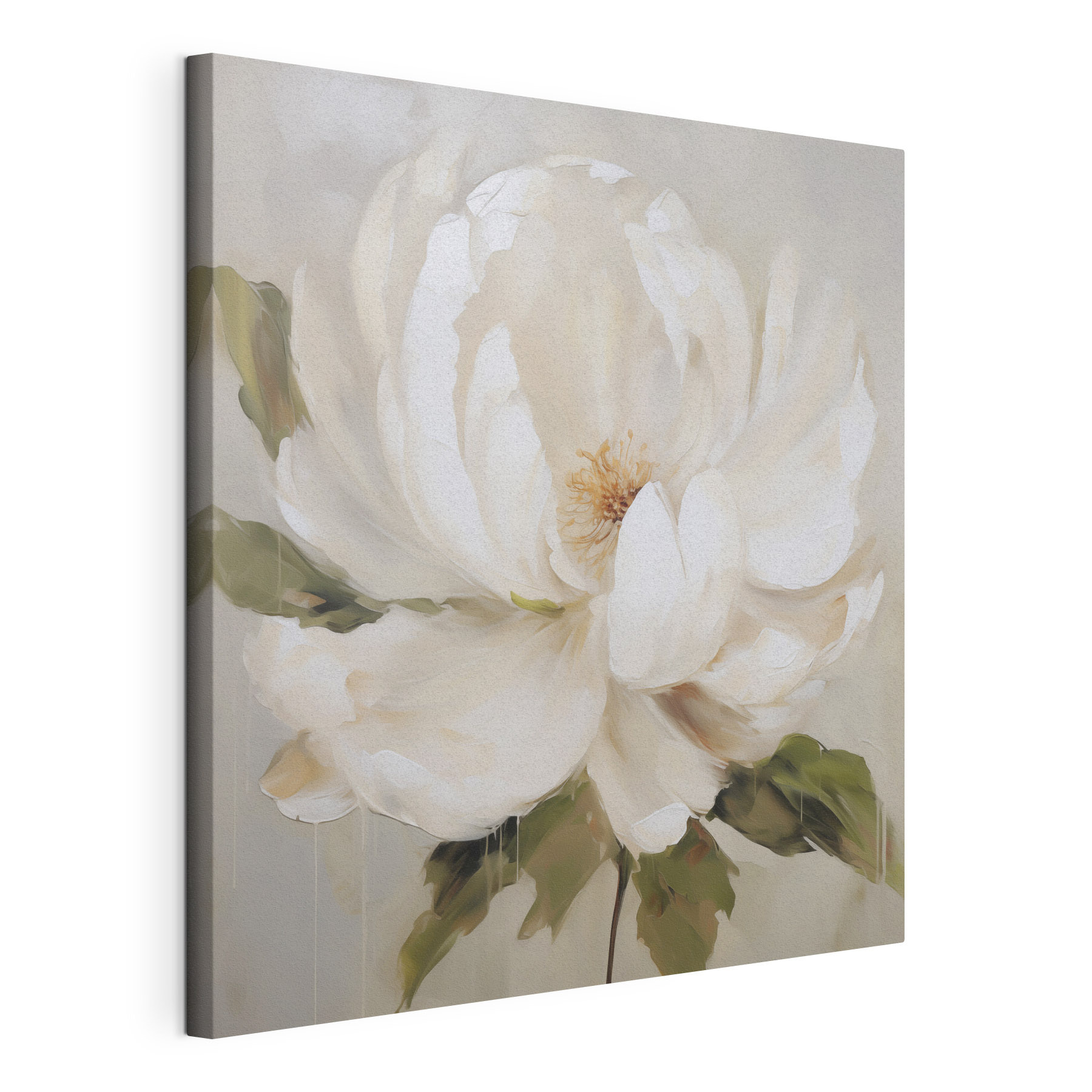 Painting of a white flower Painting of a white flower