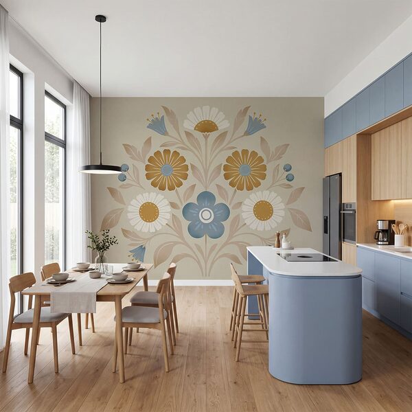 Virágmotívum a falon Virágmotívum a falon