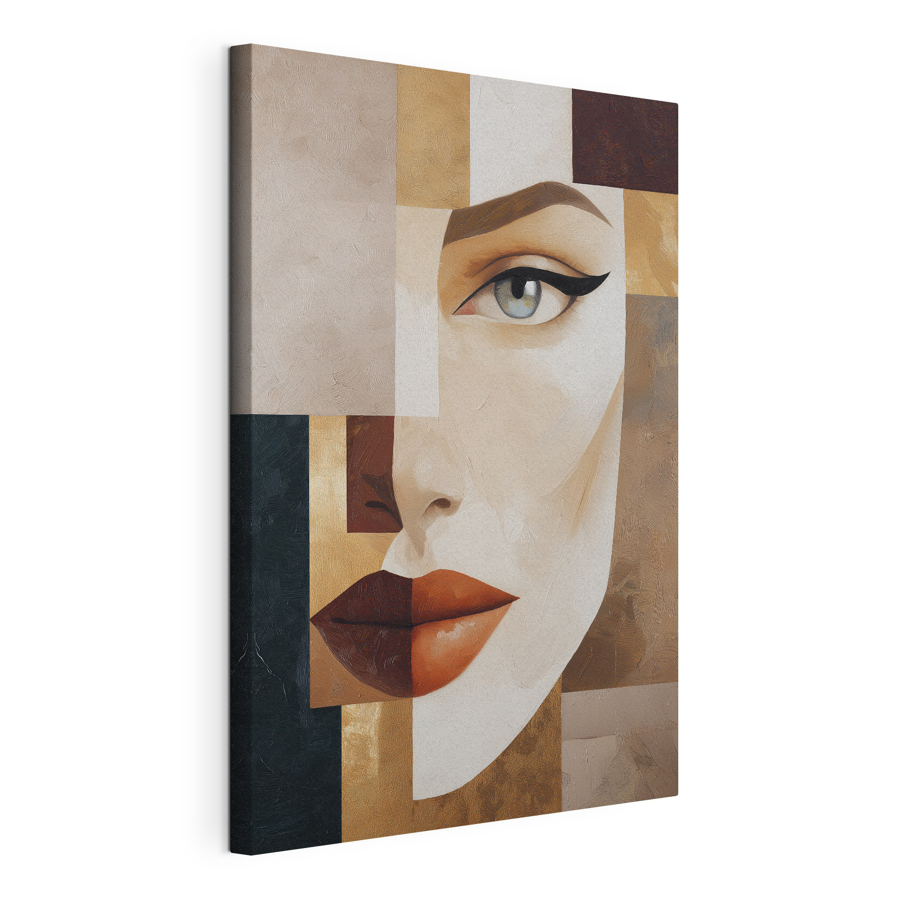 Painting of a woman's face