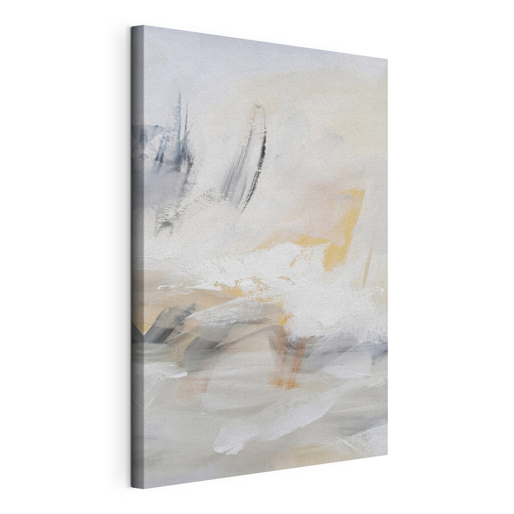 A white and grey abstract art