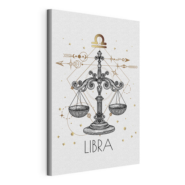 Vászonképek Egy rajz a libra csillagjegyről