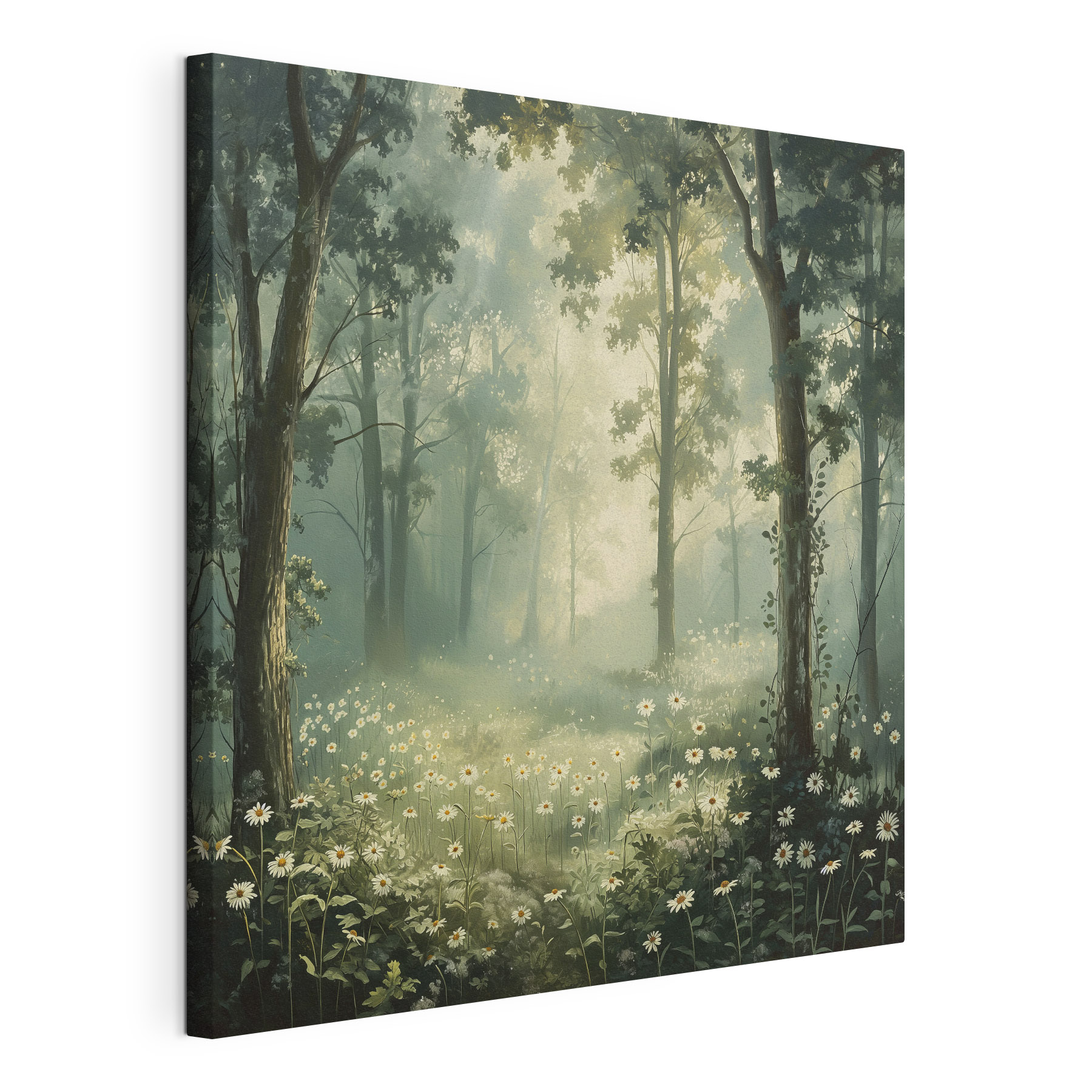 Forest with flowers and trees Forest with flowers and trees
