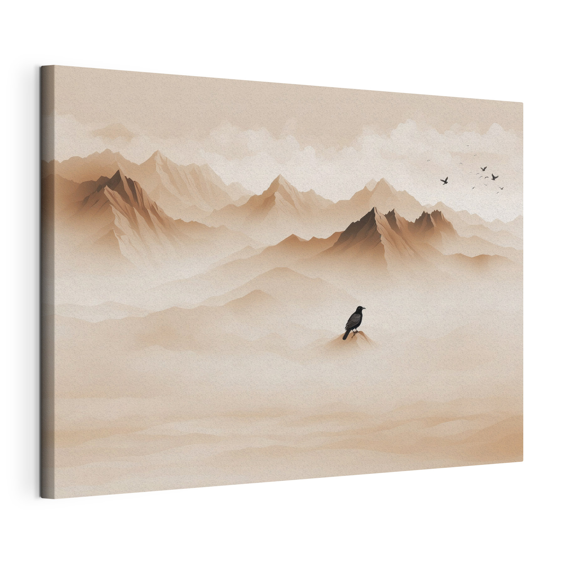 Bird on a mountain top