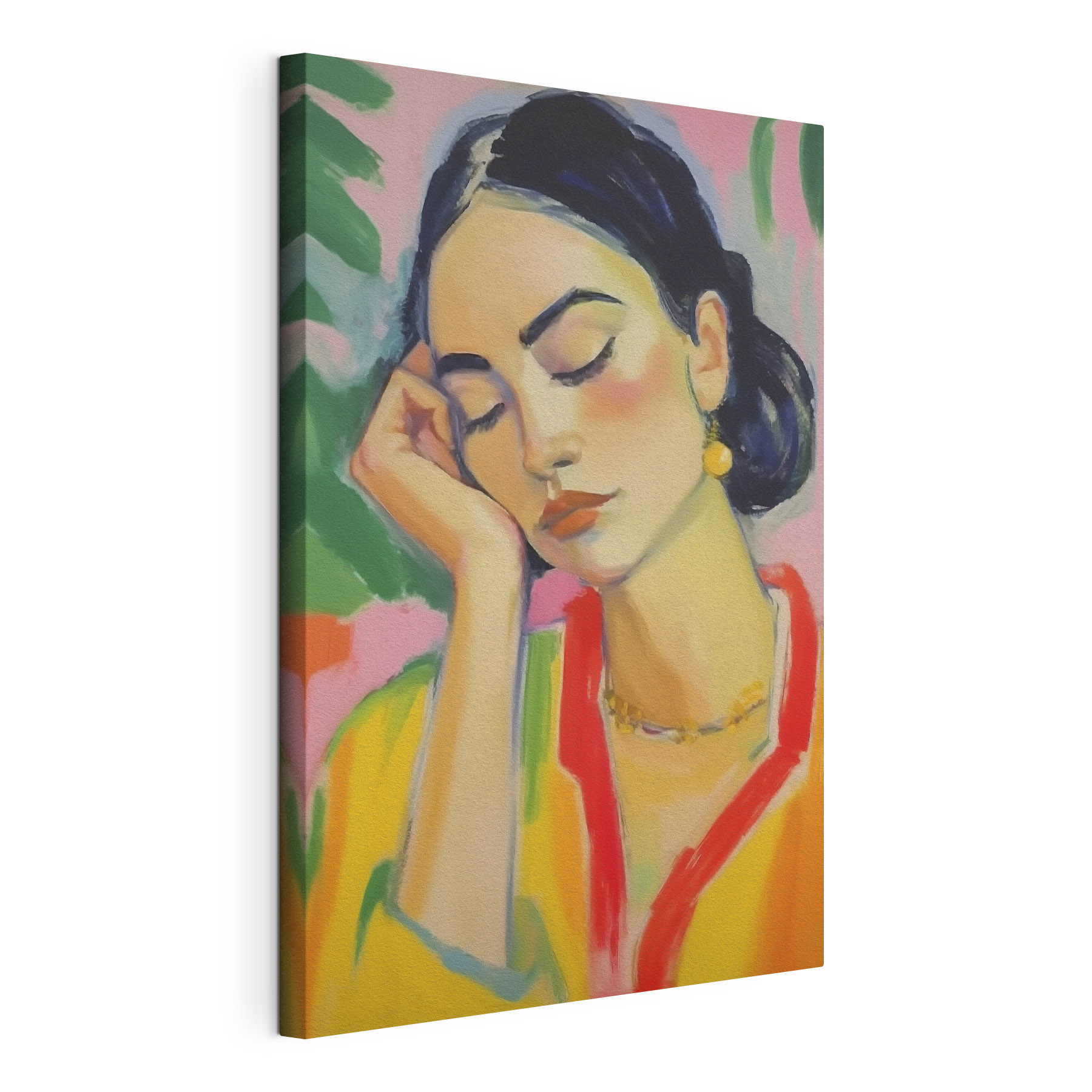 Painting of a woman sleeping Painting of a woman sleeping
