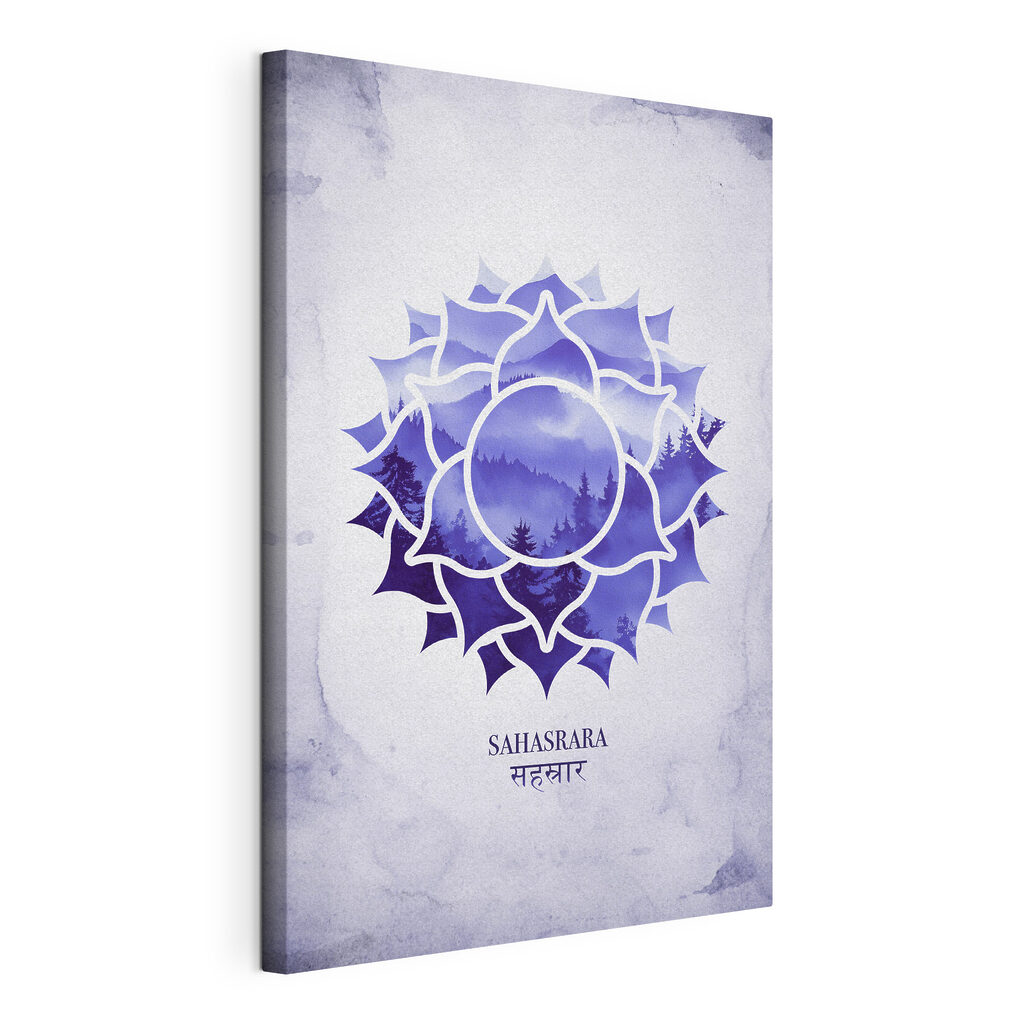 Blue and white flower design