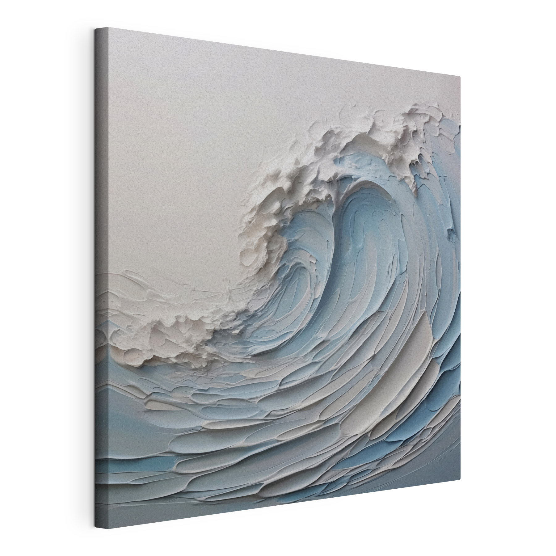 White and blue wave
