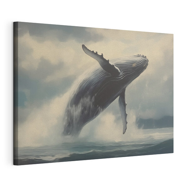 Vászonképek Canvas prints Whale jumping out of the water