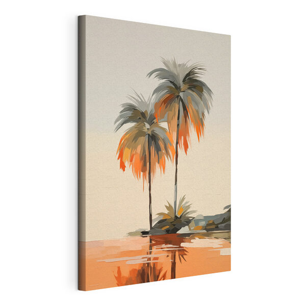 Vászonképek Pálmafák a tengerparton